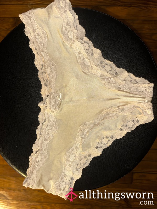 Cream Beige Wet Panty