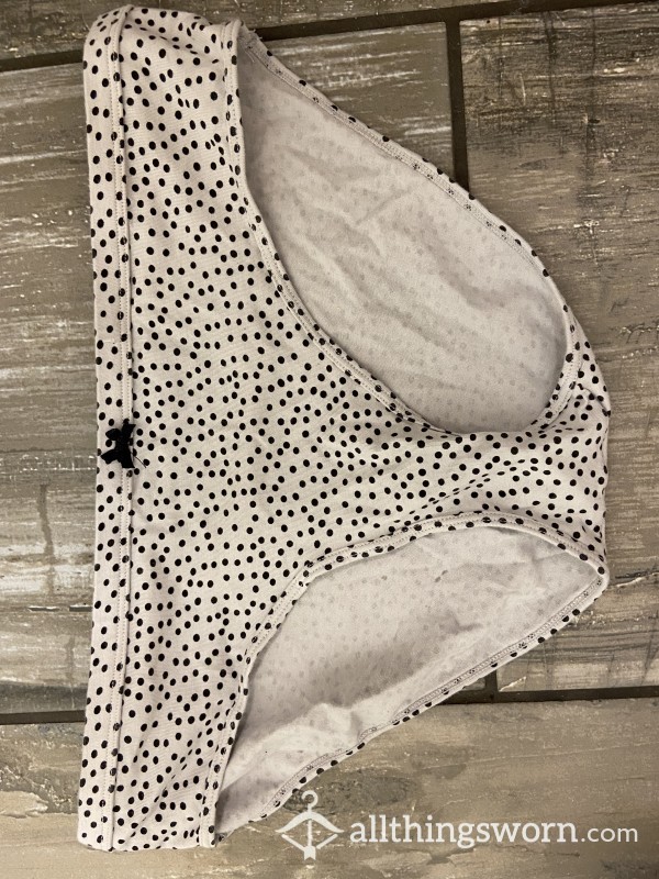 Cream Colored Polka Dot Panties