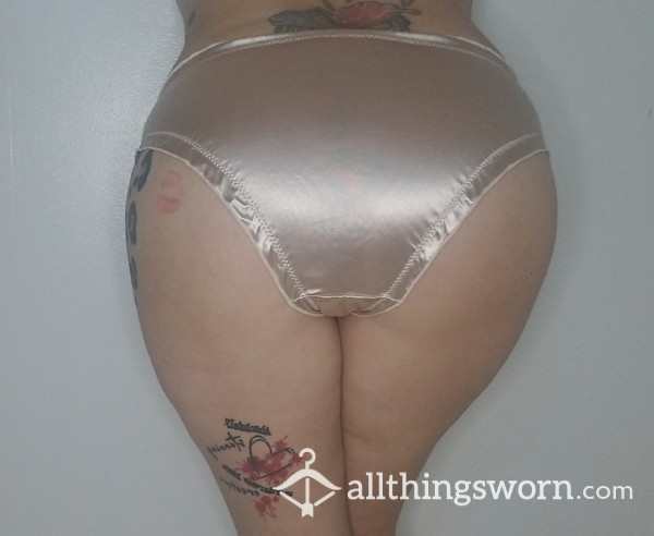 Cream Satin Panties