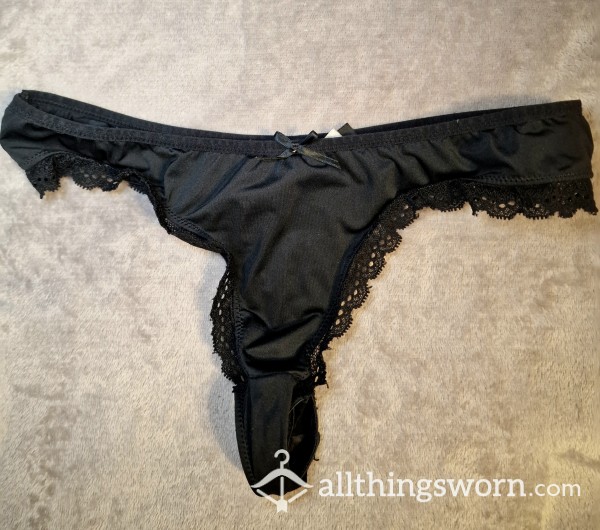 Black Silky Thong, Ann Summers