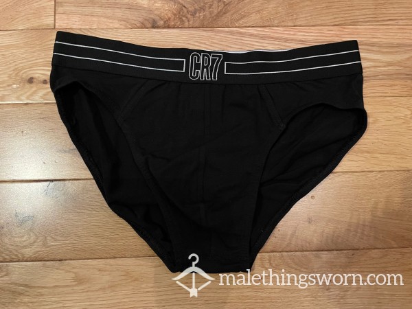 Cristiano Ronaldo CR7 S**y Black Briefs (L) - Ready To Be Customised For You!