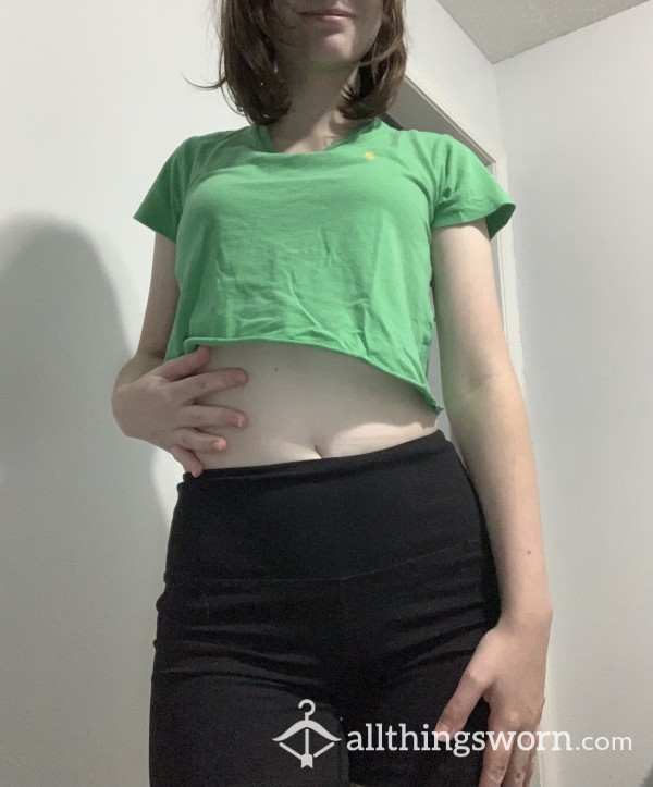 Cropped Green Shirt