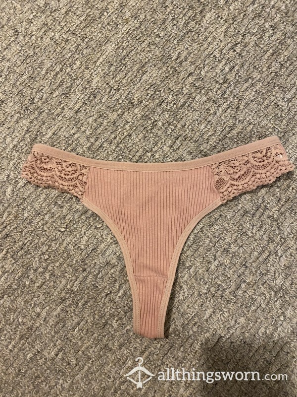 Crusty Cotton Frill Thongs