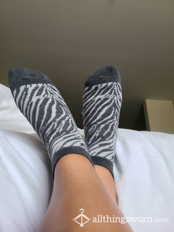 Cute And S**y Zebra Print Socks