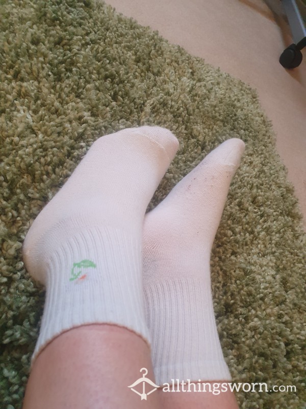 White Gym Socks With My Sweet A** Scent