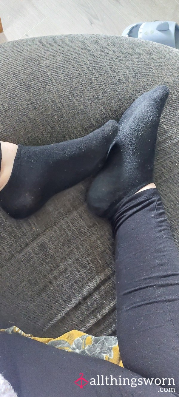 Cute Black Ankle Socks 🧦2 Days Worn!