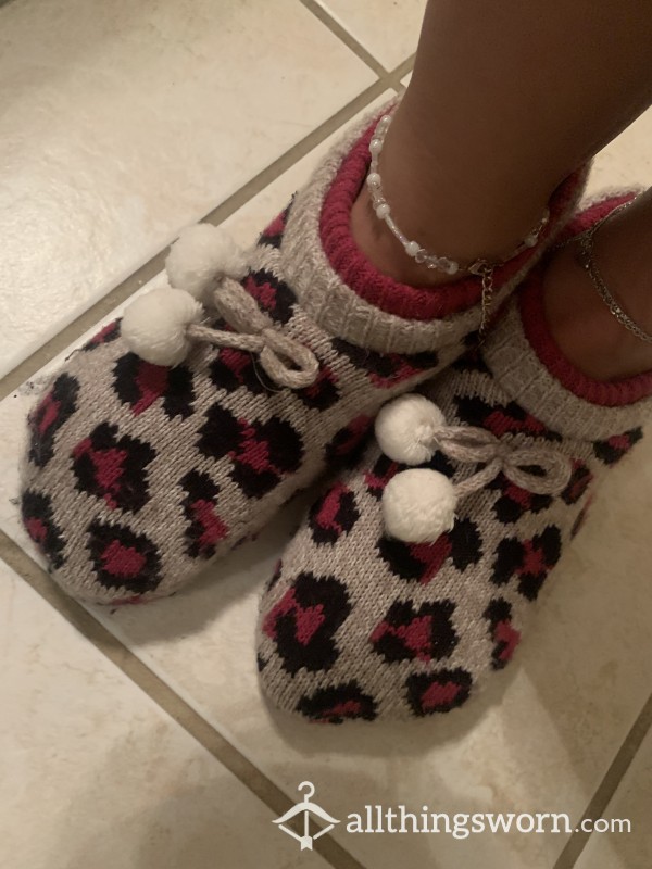 Cute Cheetah Slippers✨