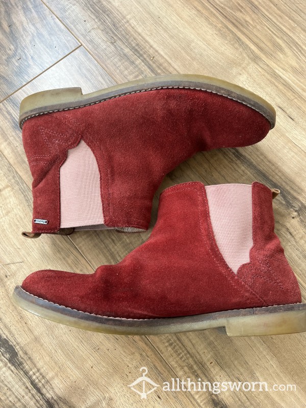 Cute Deep Rose Chelsea Boots Xx