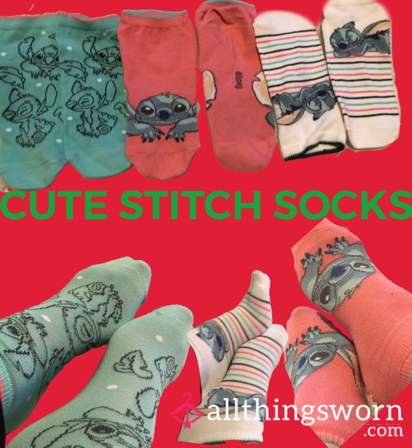 Cute Disney St*tch Socks, Custom Wear