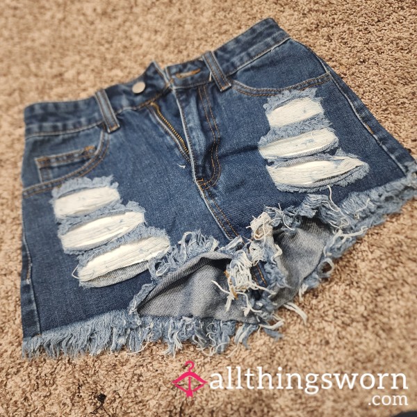 Cute Distressed Jean Shorts