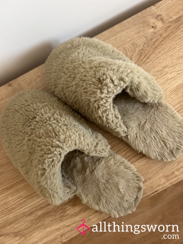 Cute Fluffy Slippers - Very Well Worn