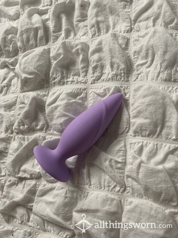 Cute Purple Used Rubber Bu*t Plug