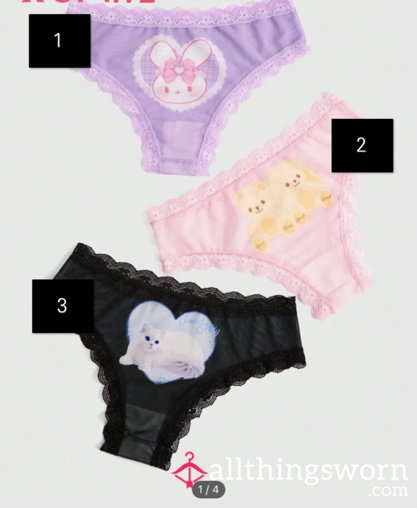 Cute Quirky Animal Panties