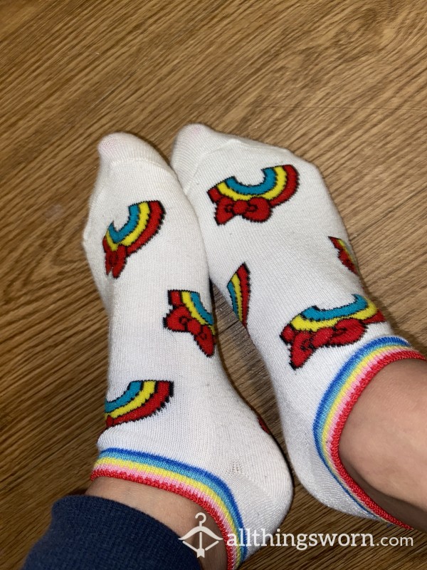 Cutest Hello Kitty White Socks 🌈