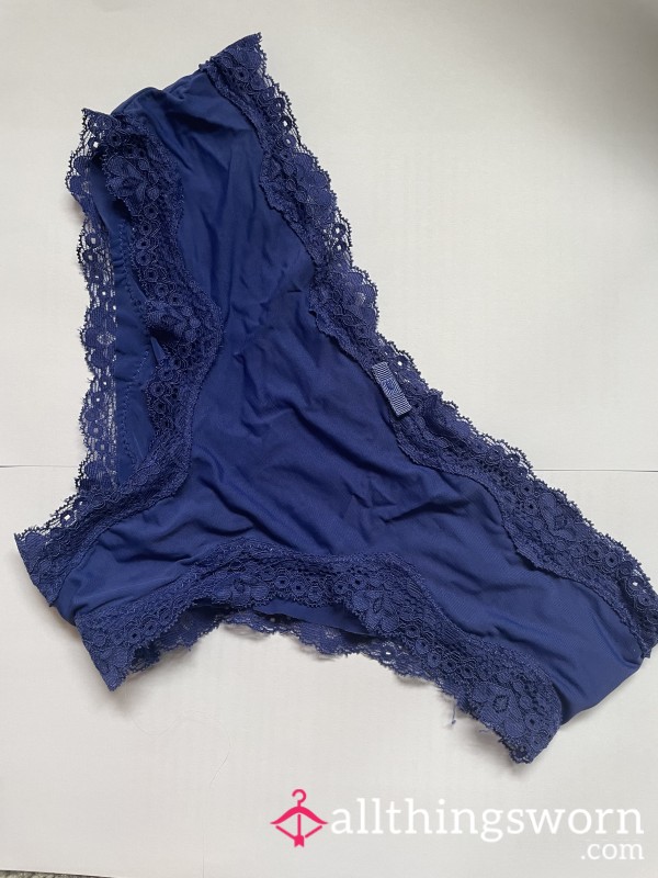 Dark Blue Silky Panties