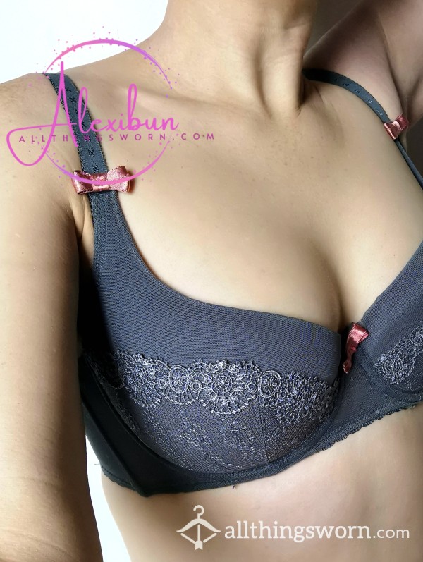 CLEARANCE Dark Gray Bra - International Shipping Included!