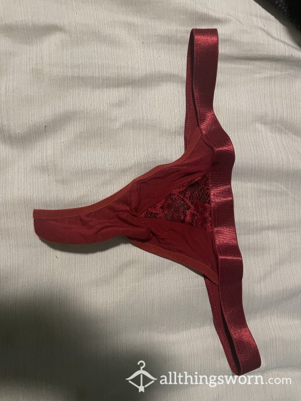 Dark Red G String With Photos