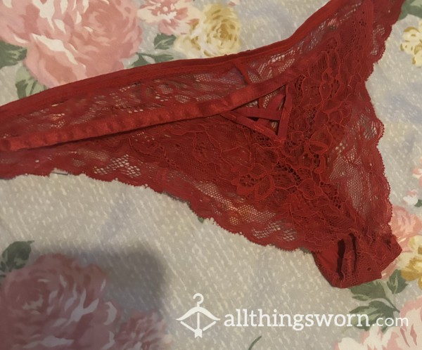 Dark Red S**y French Knickers