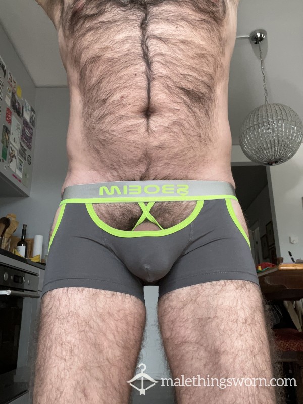 A**-less Design Wrestling Trunks With Built-in C*ck-ring