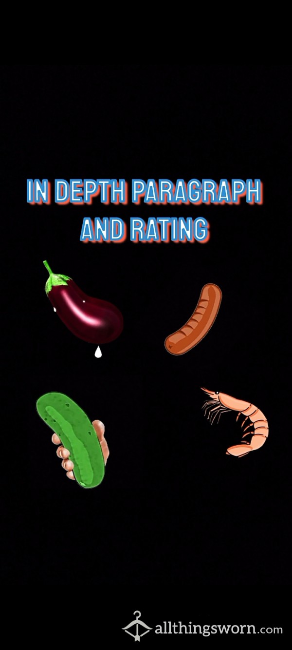 D*ck Rating With DESCRIPTIVE Paragraph