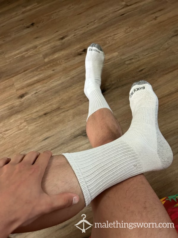 D*ckies White Socks. Still Sweaty And Rank After A Hard Gym Session.