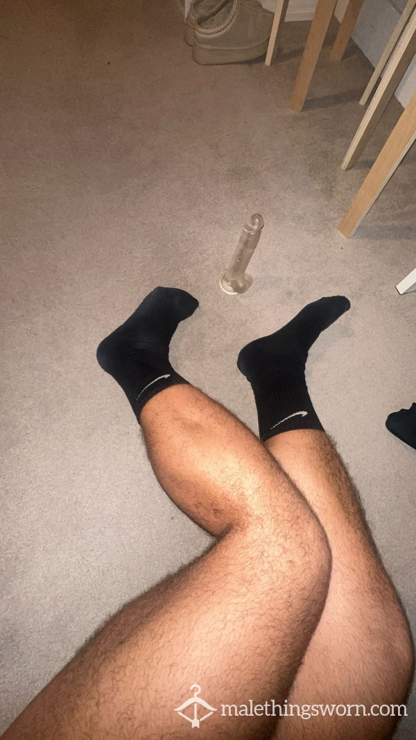 Dirty Black Nike Socks