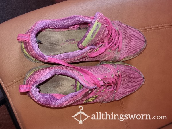 Dirty Pink Sketcher Sneakers