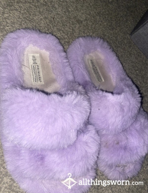 Dirty Purple Slippers💦