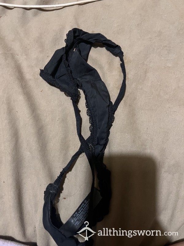 Dirty, Well-worn, Black Thong.