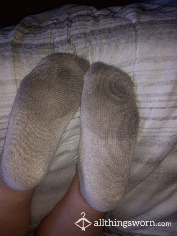 Dirty White Ankle Socks