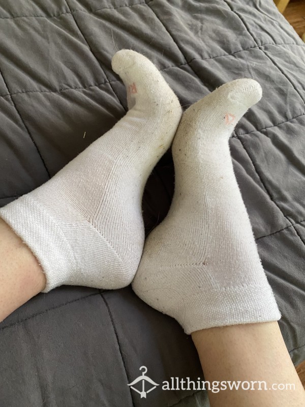 Dirty White Ankle Socks