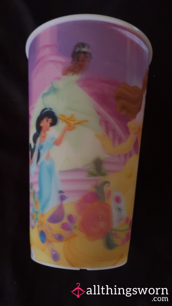 Disney Princess 3D Used Drinking Cup