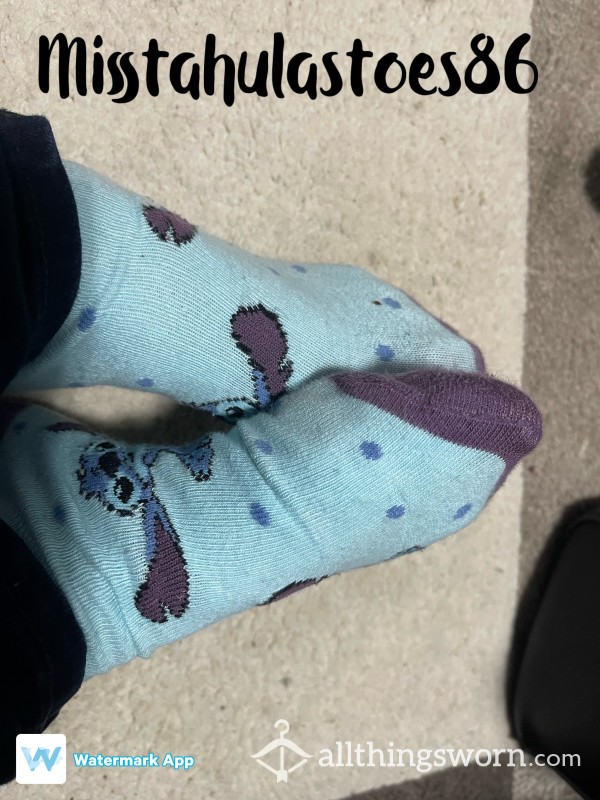 Disney St*tch Socks, Very Worn And Dirty