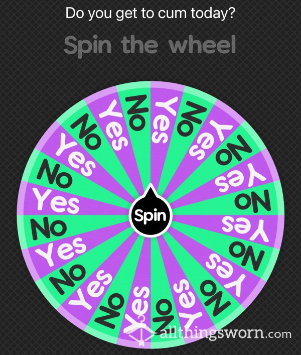 Do You Get To C*m Today? Wheel Spin