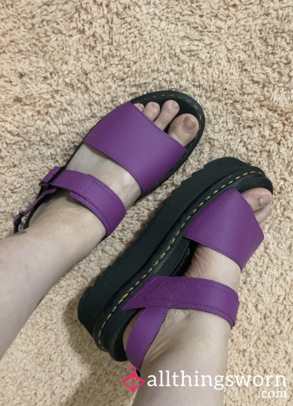 Doc Martens Purple 3” Platform Sandals