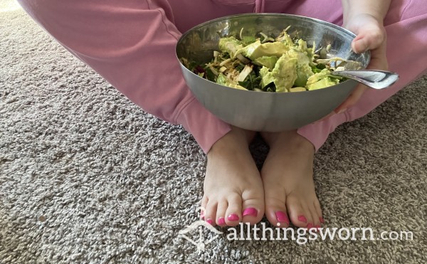 Eating A Salad And Ignoring You.