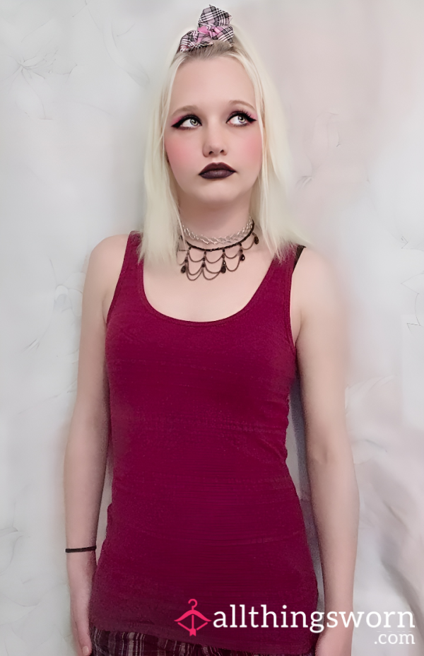 Extra Small Burgundy Tank Top