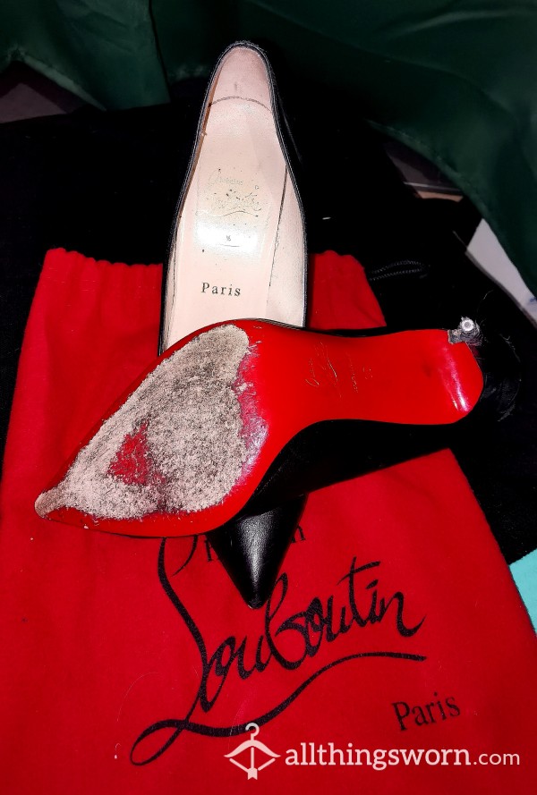 *Extremely Worn* Christian Louboutin **w/TOE IMPRINTS **