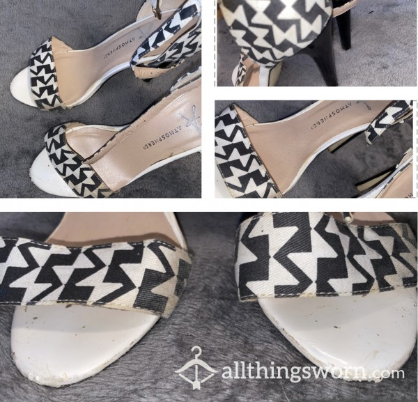 Eye Catching Zigzag Print Heels 💋