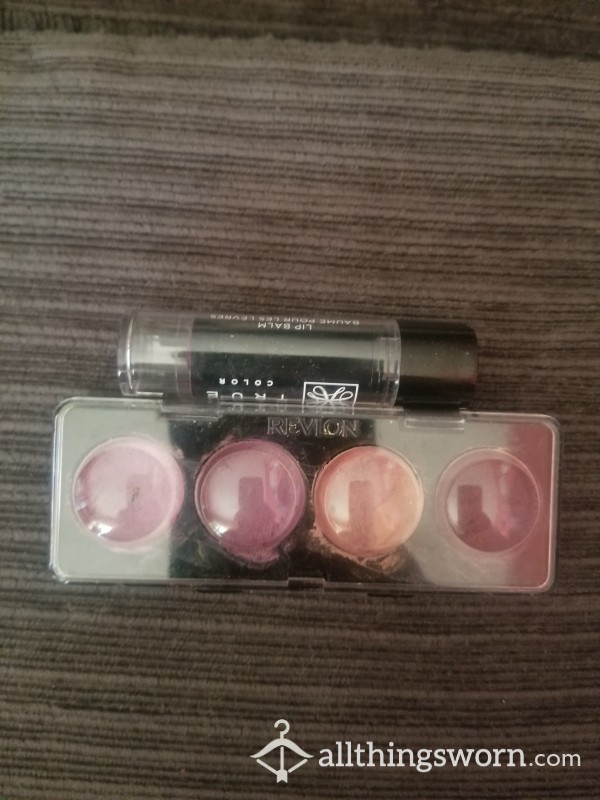 Eyeshadow And Lipstick Bundle, Used Makeup Lot