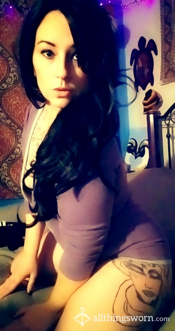 Favorite Purple Cotton Snap Crotch Onesie