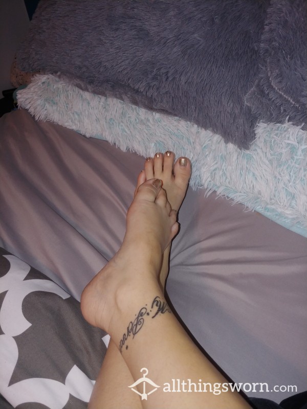 Feet In Bed