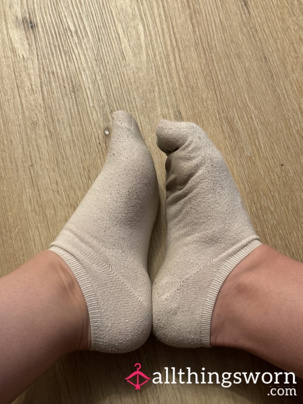 Filthy Little White Workout Socks