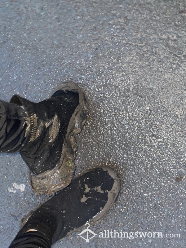 Filthy Stinky Mud Covered Balenciaga Sock Trainers