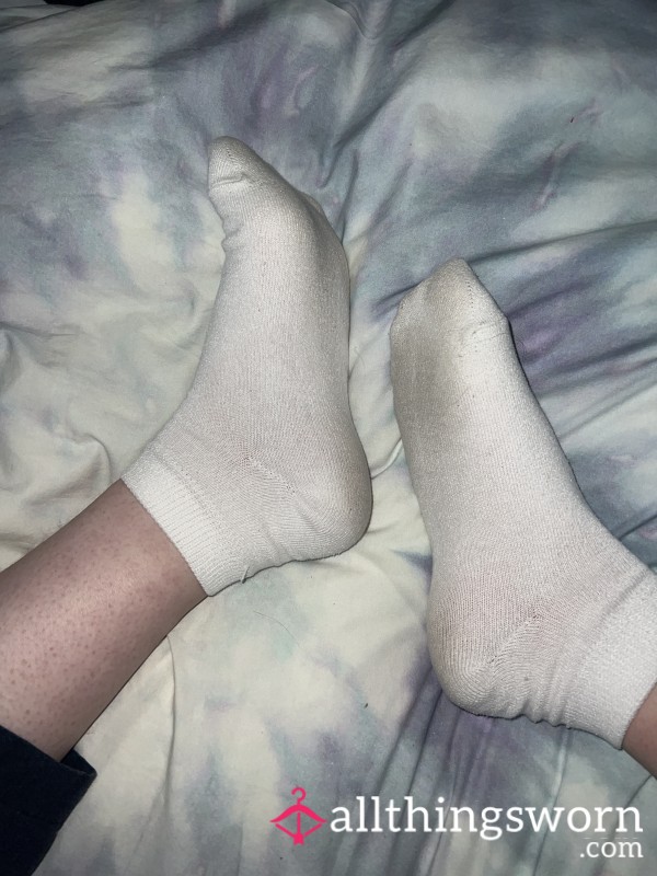 Filthy White Work Socks