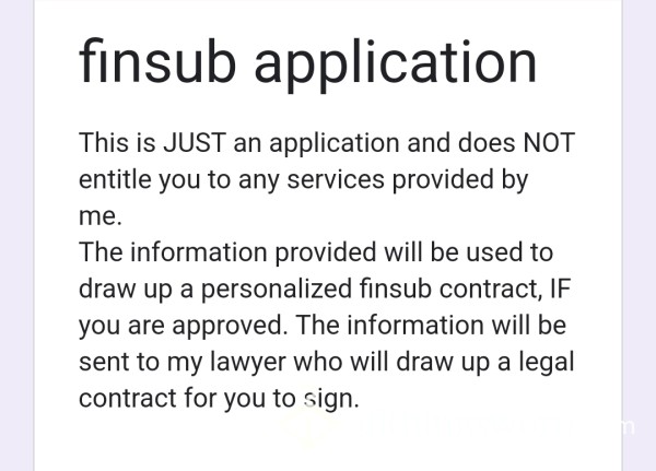 Finsub Application