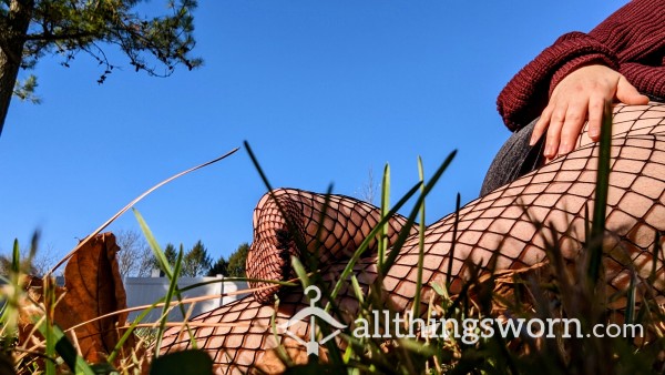 Fishnets Outside Close Up