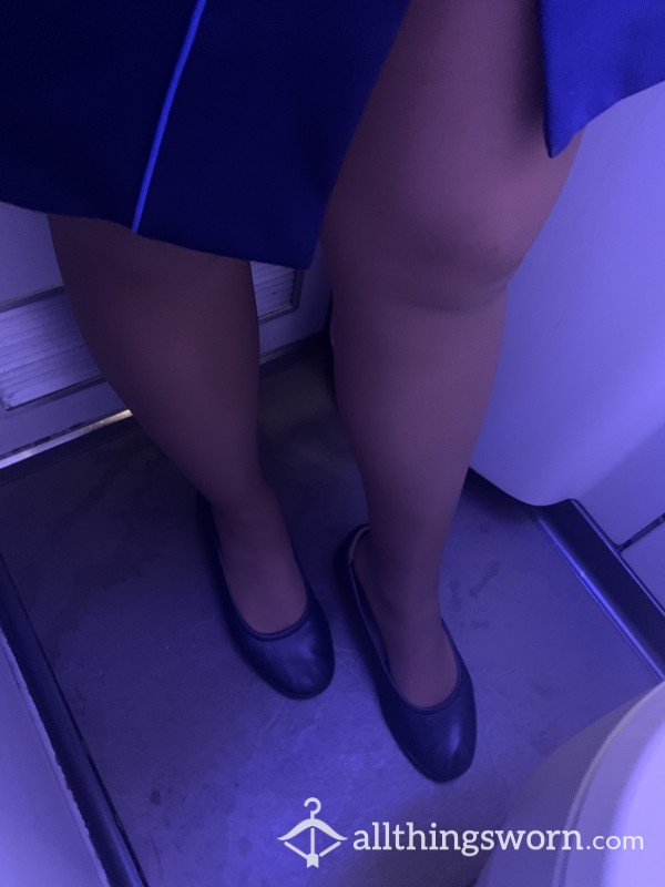 Flight Attendant Pantyhose Worn On Flight