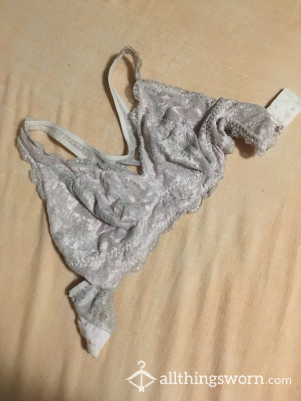 Flight Attendant's Worn Lace Bra