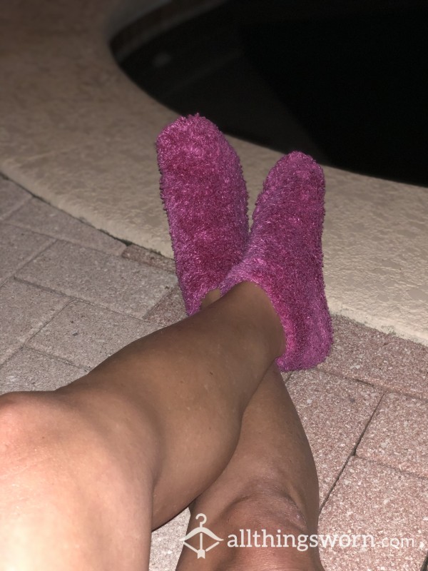 Fluffy Pink Socks